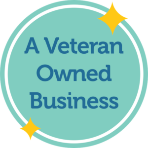 Graphic highlighting a veteran owned business
