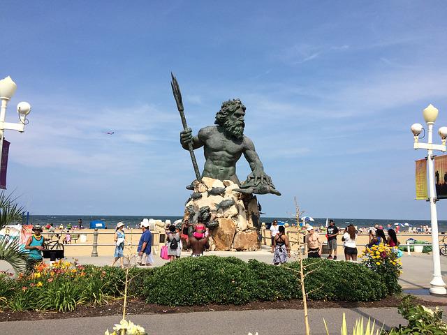 King Neptune Statue at the Virginia Beach Oceanfront