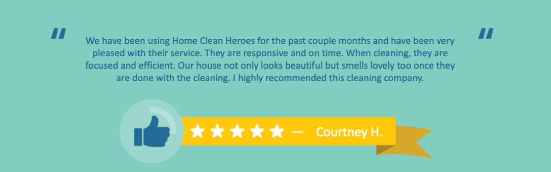 Positive client review for Home Clean Heroes of VB
