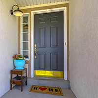 Doormat with Front Door