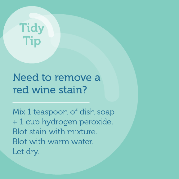 Tidy Tip from Home Clean Heroes - How to Remove a Red Wine Stain