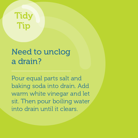 Tidy Tip from Home Clean Heroes - How to Unclog a Drain