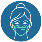 Icon of person wearing face mask