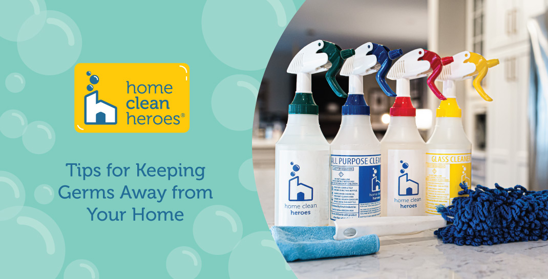 Home Clean Heroes bottles of cleaning solution