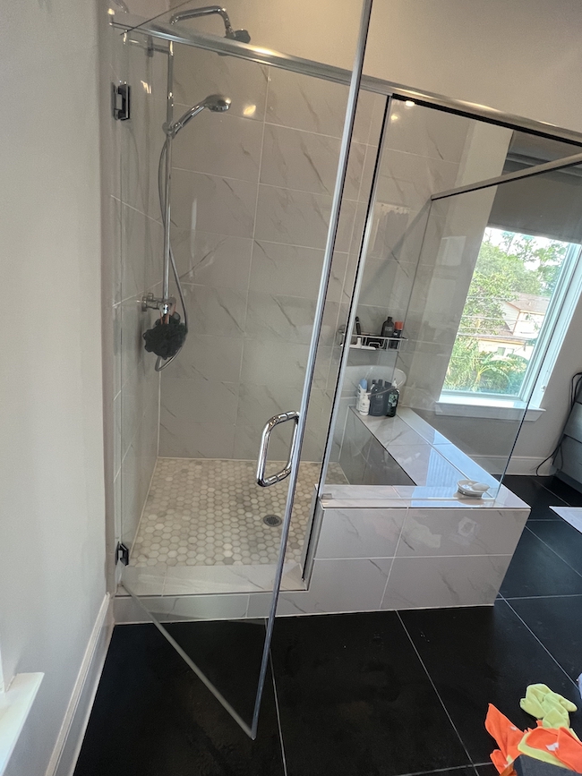 A clean and fresh bathroom serviced by Home Clean Heroes