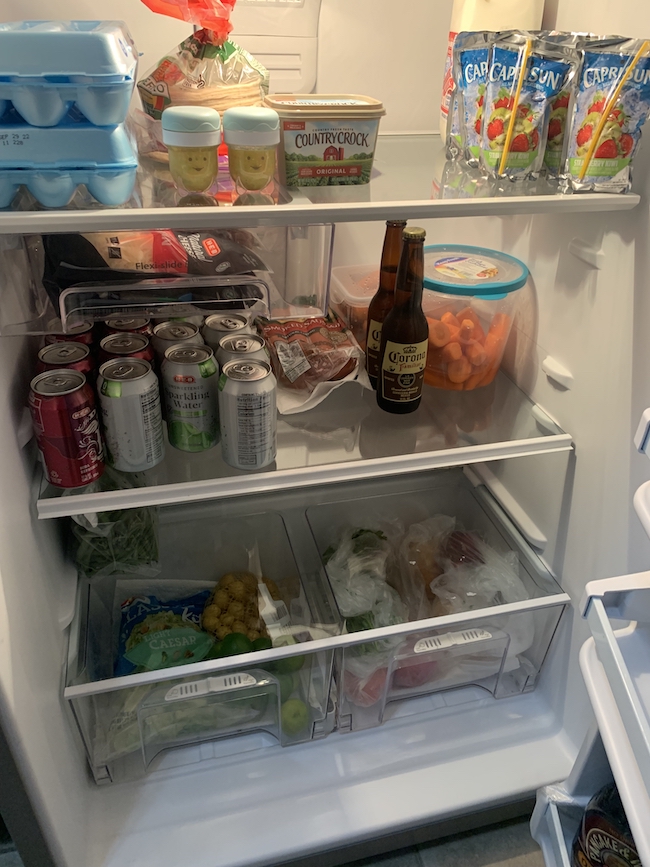 Clean, organized fridge serviced by Home Clean Heroes